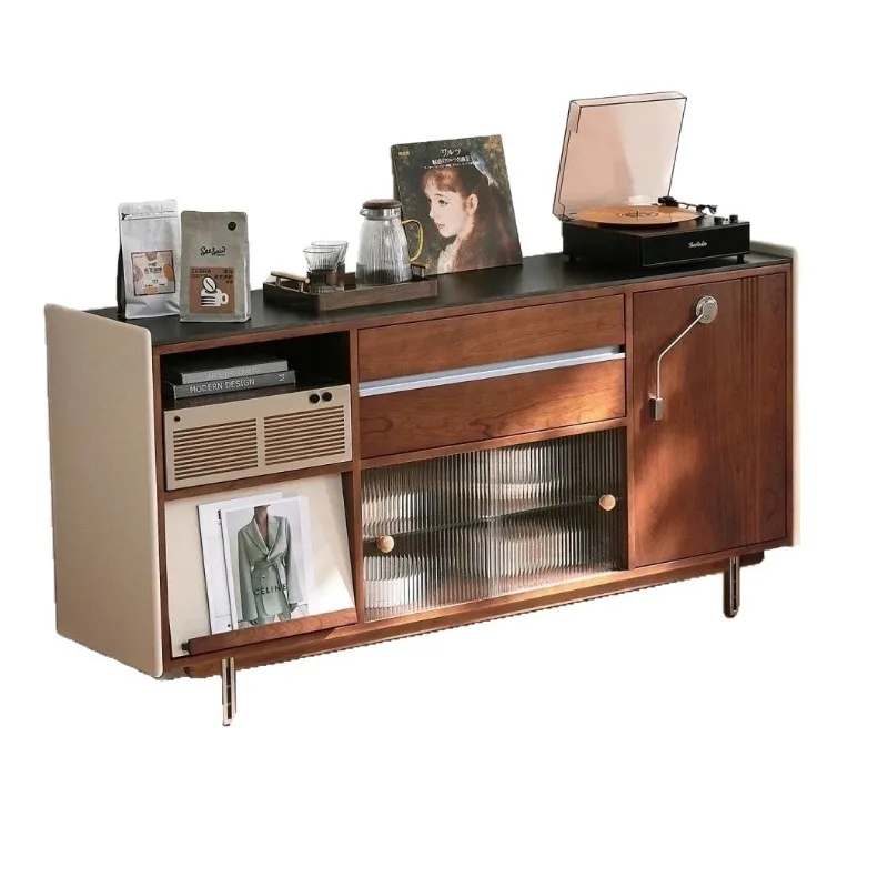 

Французская ретро-тумбочка из самшита для спальни, прикроватная тумба с несколькими ящиками для хранения, низкая настенная тумба для небольшой квартиры, средняя антикварная тумба