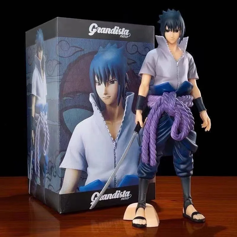 Sasuke Handheld Standing Pose Sasuke Box Set of Swift Wind Transmission Uchiha Adult Naruto Decoration Assembly