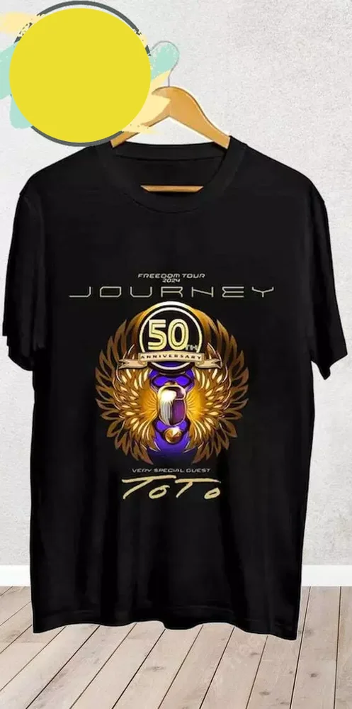 Journey Freedom Tour 2024 Journey With Toto Music Band T-Shirt Music