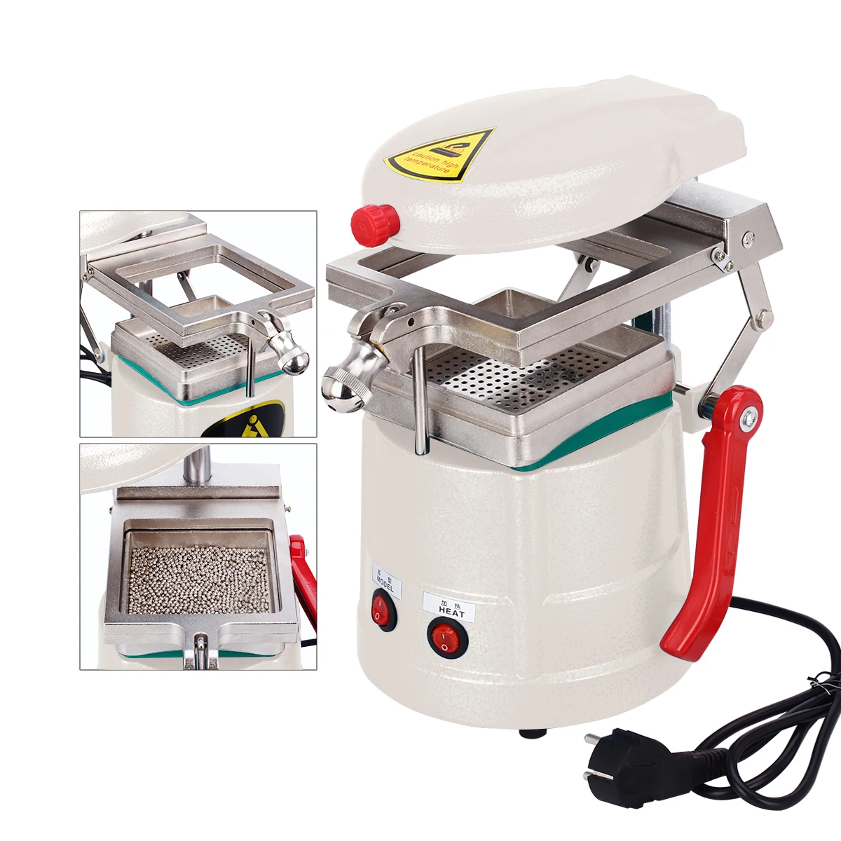 AZDENT Dental-Vakuumformmaschine JT-18: Wärme-Thermoformgerät für Zahnspangen und Retainer – Dentale Formgebungswerkzeuge und -ausrüstung – Detail 1