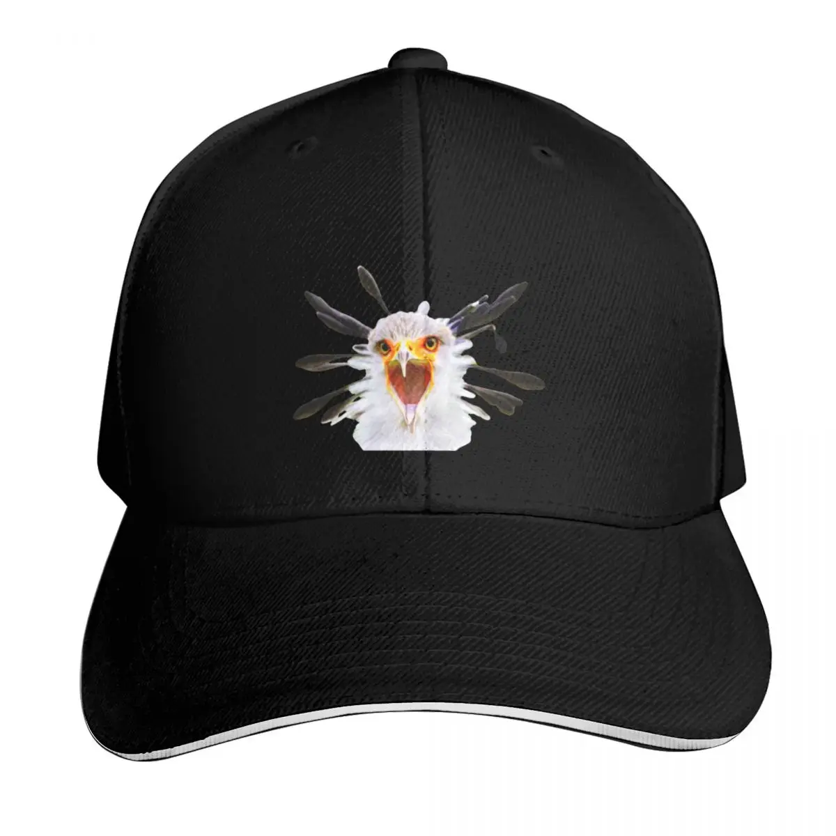 Wow Secretary bird Baseball Cap Moisture Wicking Quick Dry Curved Brim Classic Fit Low Profile Unstructured