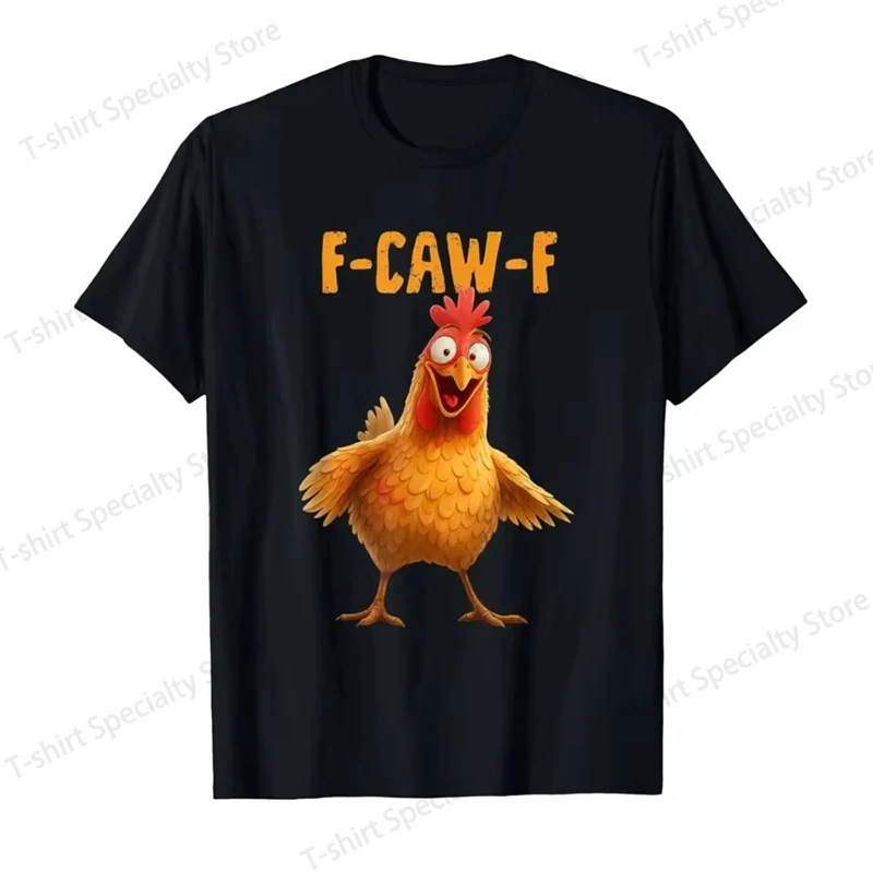 

Funny F Caw F Chicken FCAWF Chicken T-Shirt Women Funny Fashion Tee Shirt Crew Neck Short Sleeve T Shirts Gift Idea Clothes