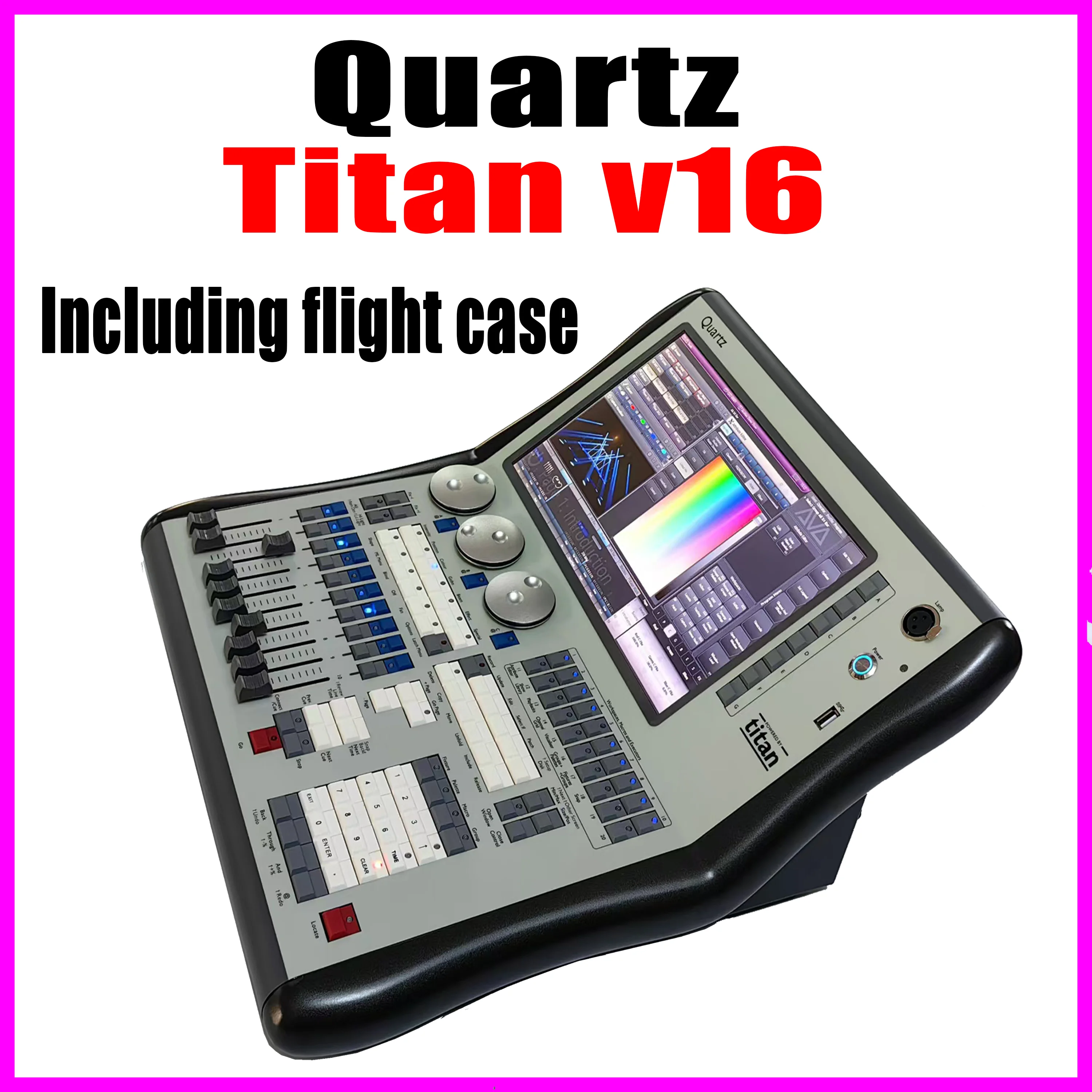 Quartz Titan V16 System Professional DMX Controller For Stage Ligthing For Party Wedding stage Lighting Quartz Console Lamp