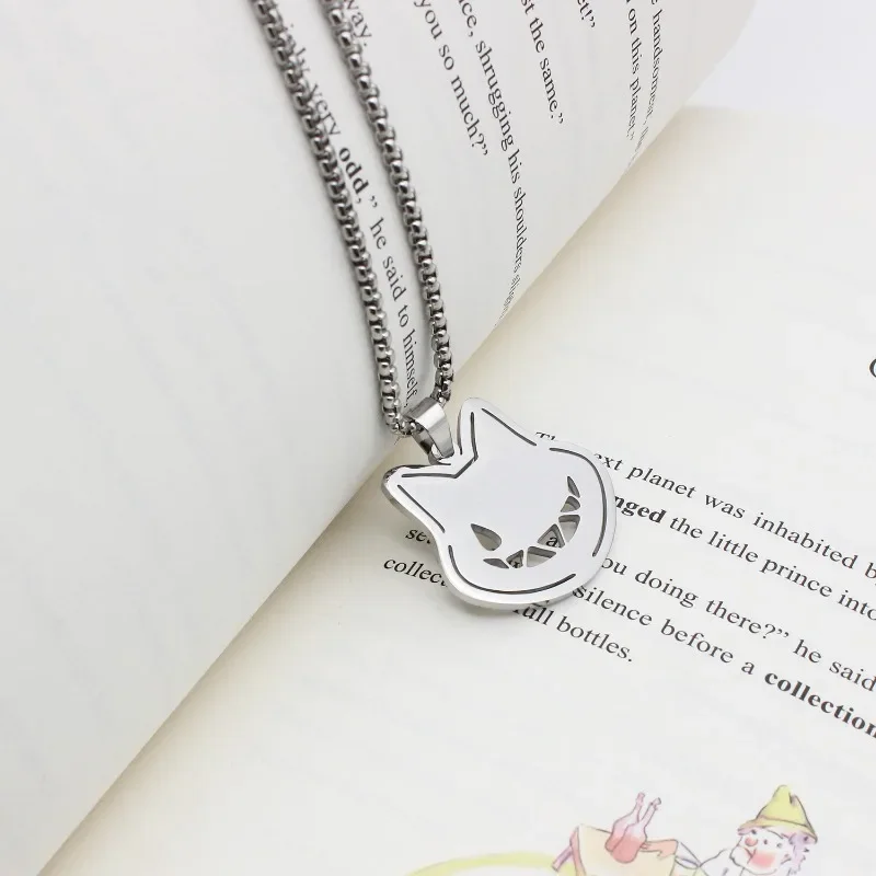 Yuan Shen Necklace for Women Fontaine Necklaces Female Lyney Pendant Trend Neck Silver Color Fashion Couples Party Gift