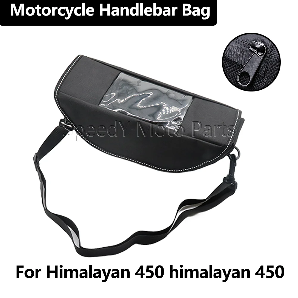 Motorcycle Front Hanging Storage Bag Motorbike Handlebar Riding Bag Multifunctional Accessories For Himalayan 450