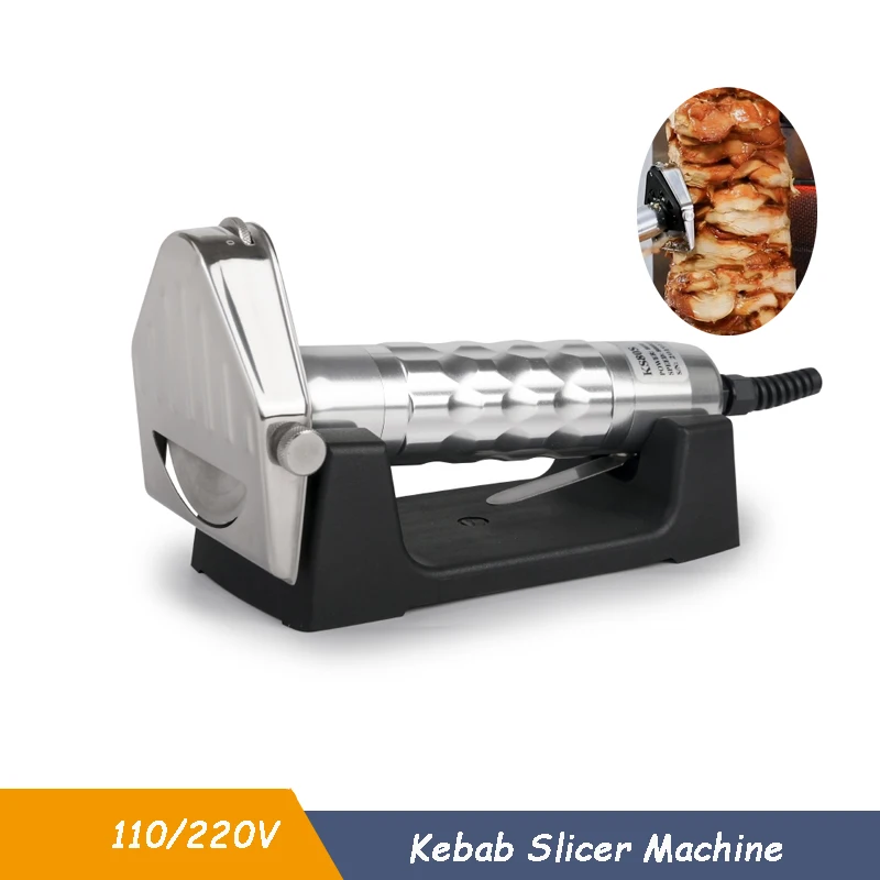 Electric Kebab Slicer Handheld  Doner Knife Shawarma Cutter Gyro Knife 220V 110V Roast Meat Cutting Blade Slicing Machine