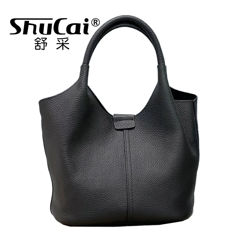 

Togo Cowhide Fashion Leather Handbag Shoulder Crossbody Women Bags Luxury Designer Ladies Bucket Bag