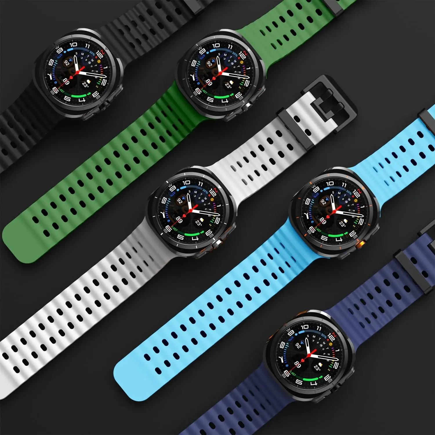 Uhrenarmband für Samsung Galaxy Watch 7 8 Ultra Ersatz-Gummiarmband für Samsung Galaxy Watch8 Zubehör – Detail 4