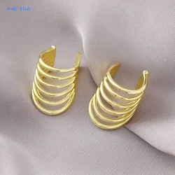 MHS.SUN New Women Simple Multi Layer Ear Cuff Without Piercing Ear Clip Earrings Non-Piercing Fake Cartilage Jewelry Party Gift