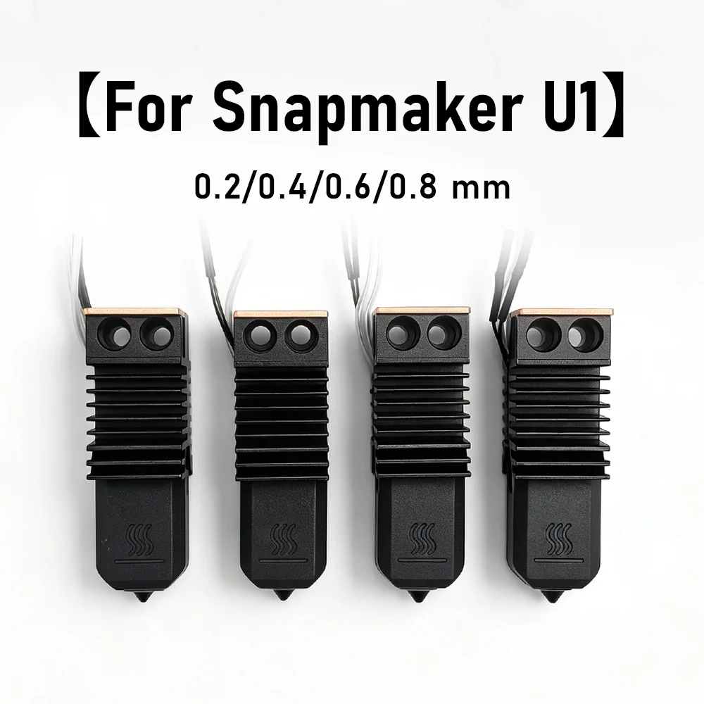 

Integrated Hotend kit For Snapmaker U1 Print Head 0.2/0.4/0.6/0.8mm Full Assembled Replacement Ceramic Block Kit U1 Pirnter Part