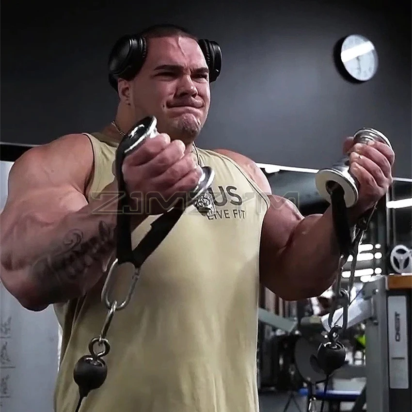 Manijas de Metal de aluminio antideslizantes, cono de 1 par, bíceps, flexión y tríceps, presión hacia abajo, mango de Fitness, equipo de agarre manual D