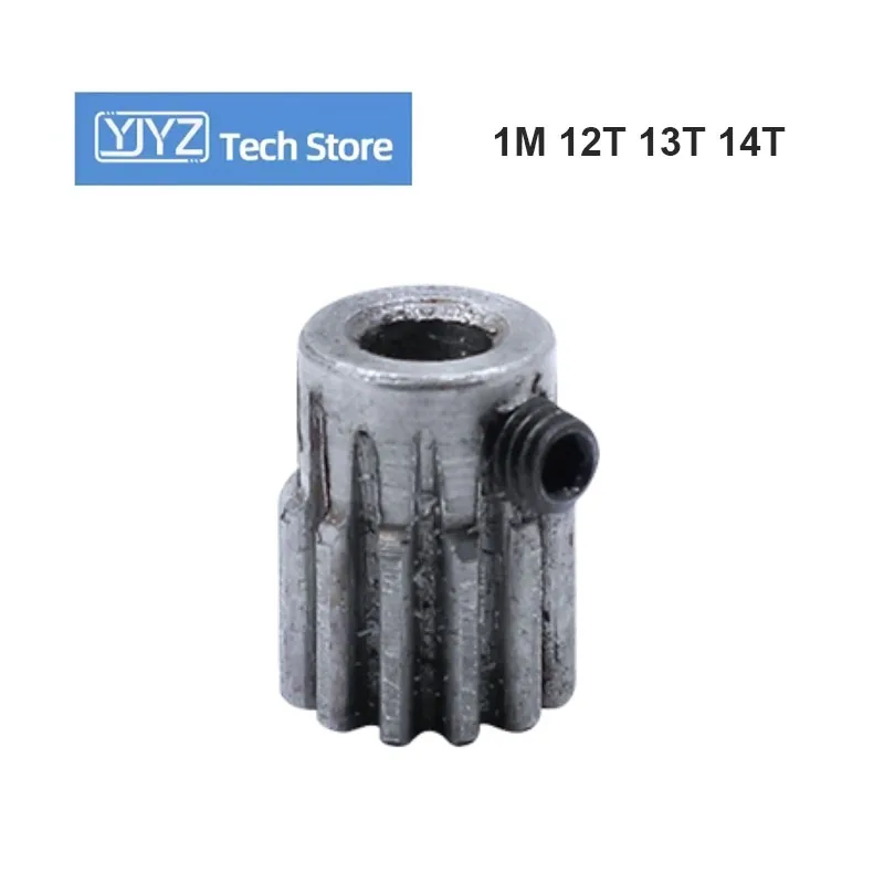 1M 12T 13T 14T Spur Gear 4/5/6/6.35/8mm Reduction Gears Modulus Pinion 45# Steel High Quality Gear Wheel For Motor Mating Parts