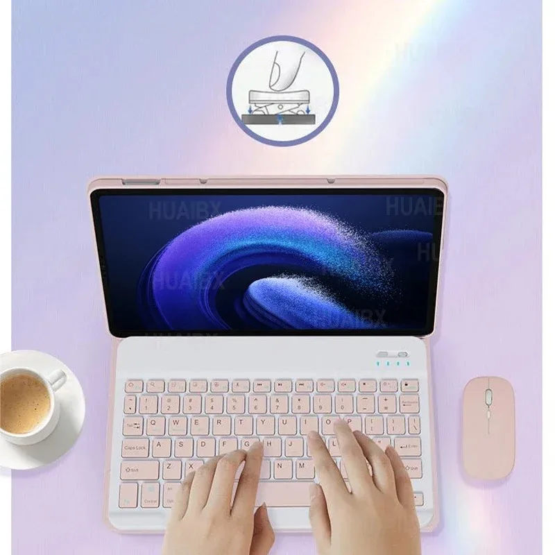 For Xiaomi Mi Pad 6 11 Inch Tablet Case With Bluetooth Keyboard Magnetic Candy Colorful Leather Case Cover For Xiaomi Pad 6 Pro