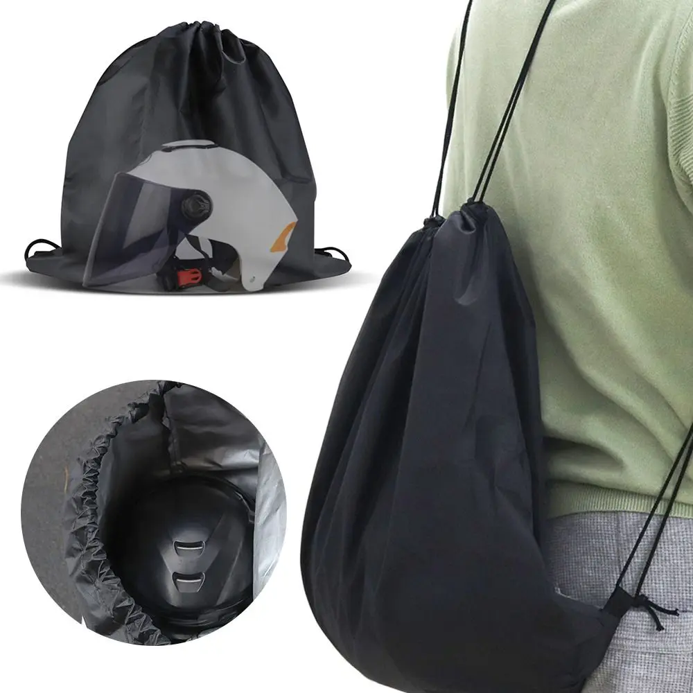 

Large Capacity Helmet Storage Bag Motorcycle Cycling Drawstring Carrying Pouch Basketball Soccer Outdoor Backpack