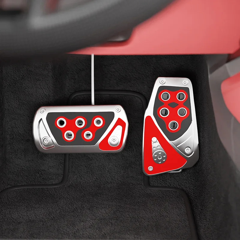 

2 Pcs Universal Car Anti-slip Foot Rest Accelerator Automatic Pedal Pad Sport Gear Brake Clutch Cushion Cover Accessories