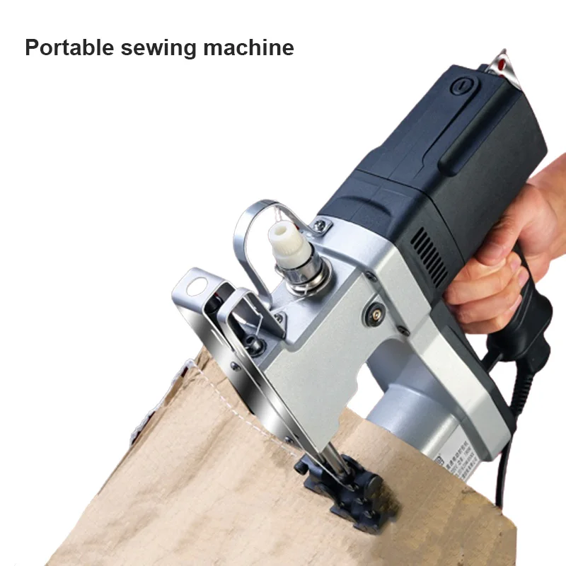 Electric Industrial Packaging Machine With Plug-In Cable Portable Sewing And Weaving Bag Sewing Machine 220V