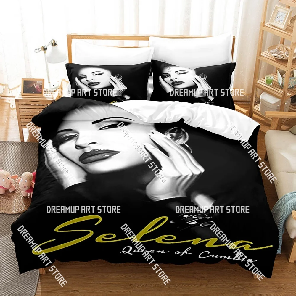 3D Printed Selena Quintanilla Music Icon Bedding Set for Boys Girls Duvet Cover Twin Queen King Full Single Double Sizes