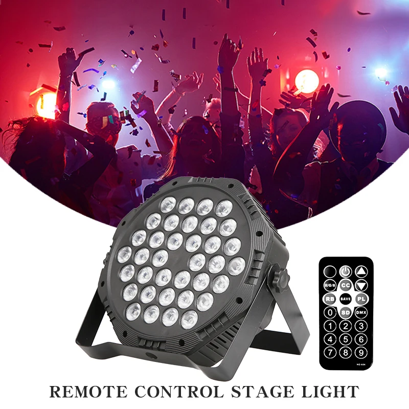 RGB Auto Flicker Lamp Dimmable Stage Lighting Effect Bar Club Wedding Birthday Show DJ Disco Party Festival Lighting Stage Light