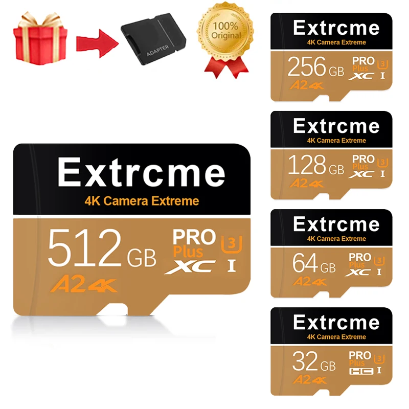 Original 64GB Flash Memory Card 128GB Micro TF Card 512GB Large Capacity SD Card 256GB High-speed SD Card Class 10 For PC/Phone