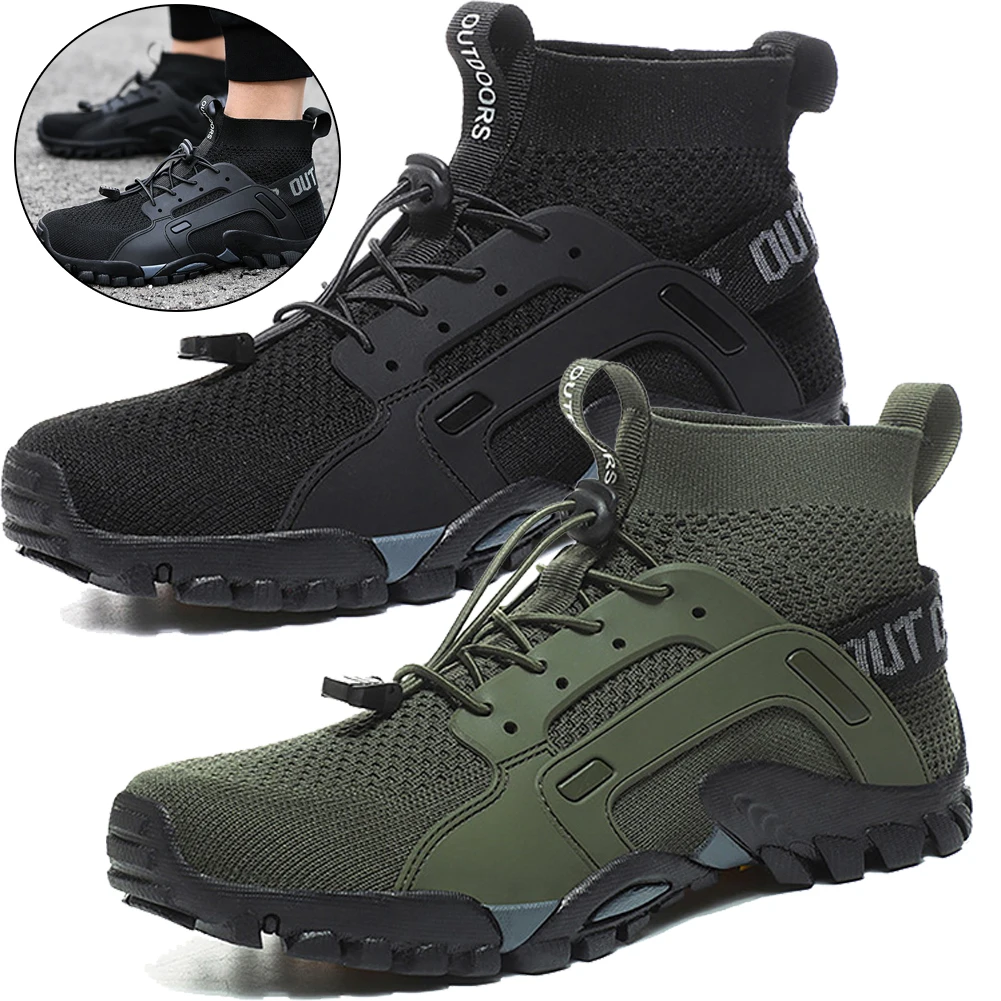 New High-Top Barefoot Upstream Water Shoes Trekking Mountain Boots Anti-Skid Hiking Sneakers Outdoor Wear-Resistant  Water Shoes