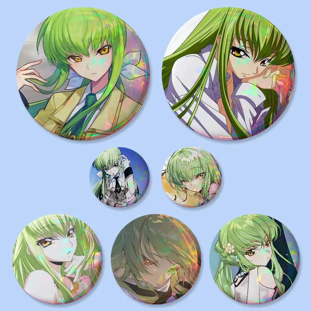 Anime Code Geass Badges Button Round Creative Pin Brooch Badge Bag Decor Accessories Fans Collect Friends Gifts