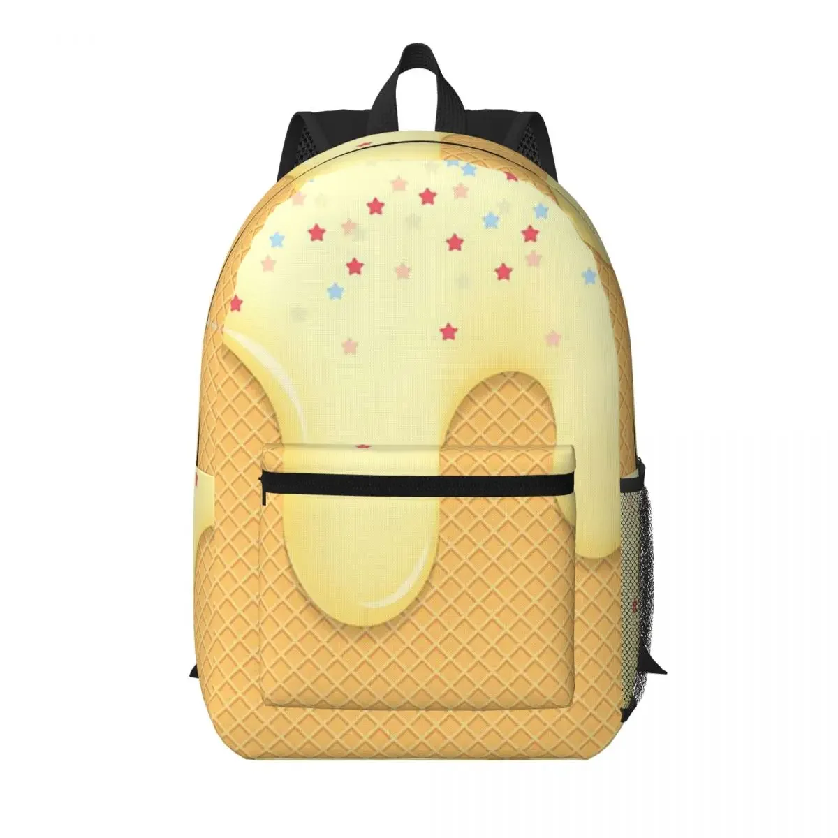 Ice Cream Dripping Kawaii Student Backpack School Bag Hiking Travel Daypack for Men Women Bookbag Shoulder Bags