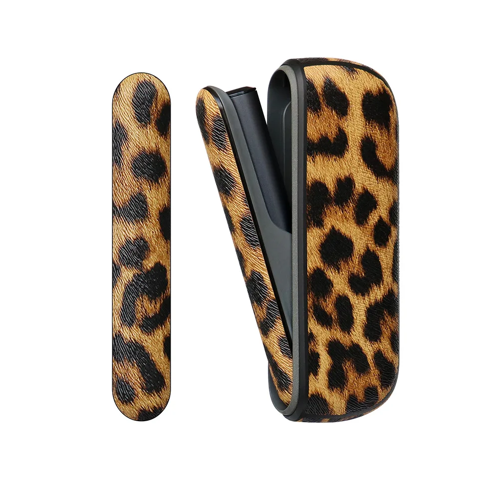 Colorful Leopard Print Leather Side Cover for IQOS ILUMA Case Holder Pouch Protective ILUMA Accessories