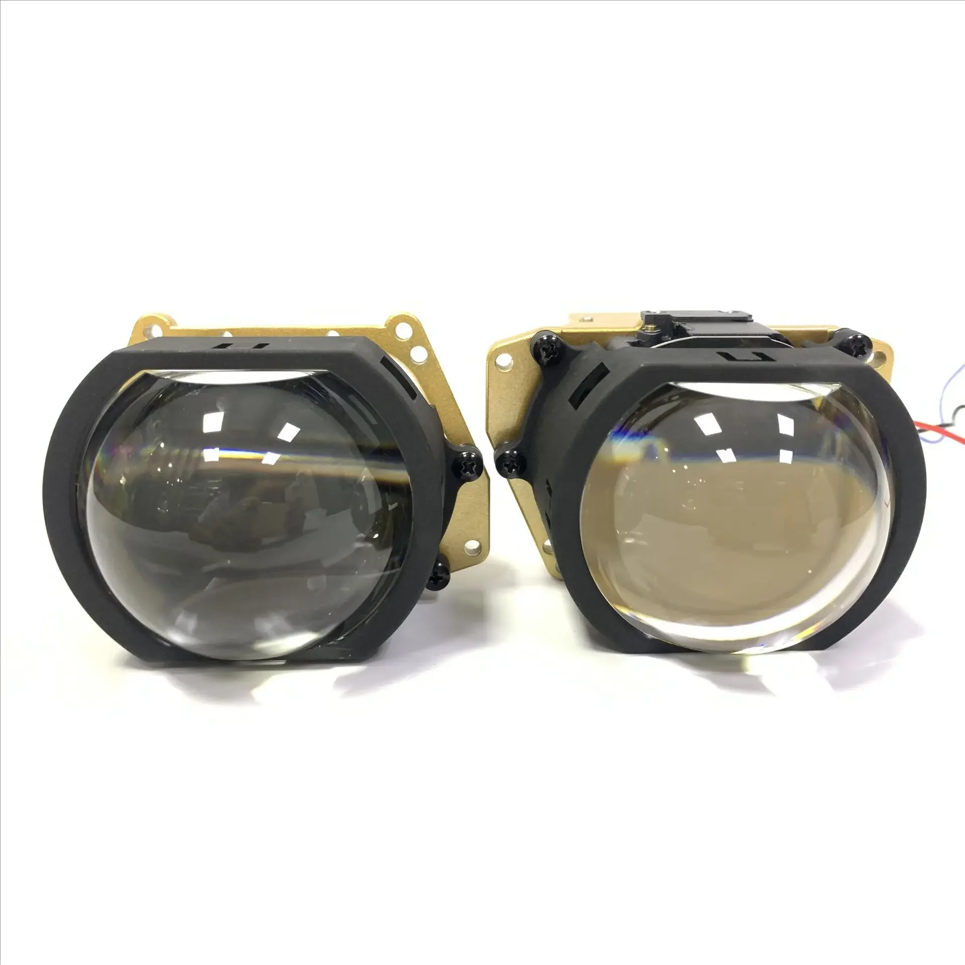 160W Bi LED Projector Lens Retrofit Three Light Cup LED Double Light Lens Headlights Super Bright Laser Hi Lo Beam LED Lens