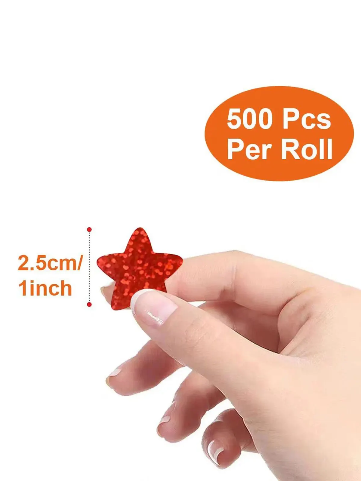 500 stiker Venus holografis Per rol-sempurna untuk hadiah anak-anak stiker Laser kerajinan dinding dan perlengkapan kelas