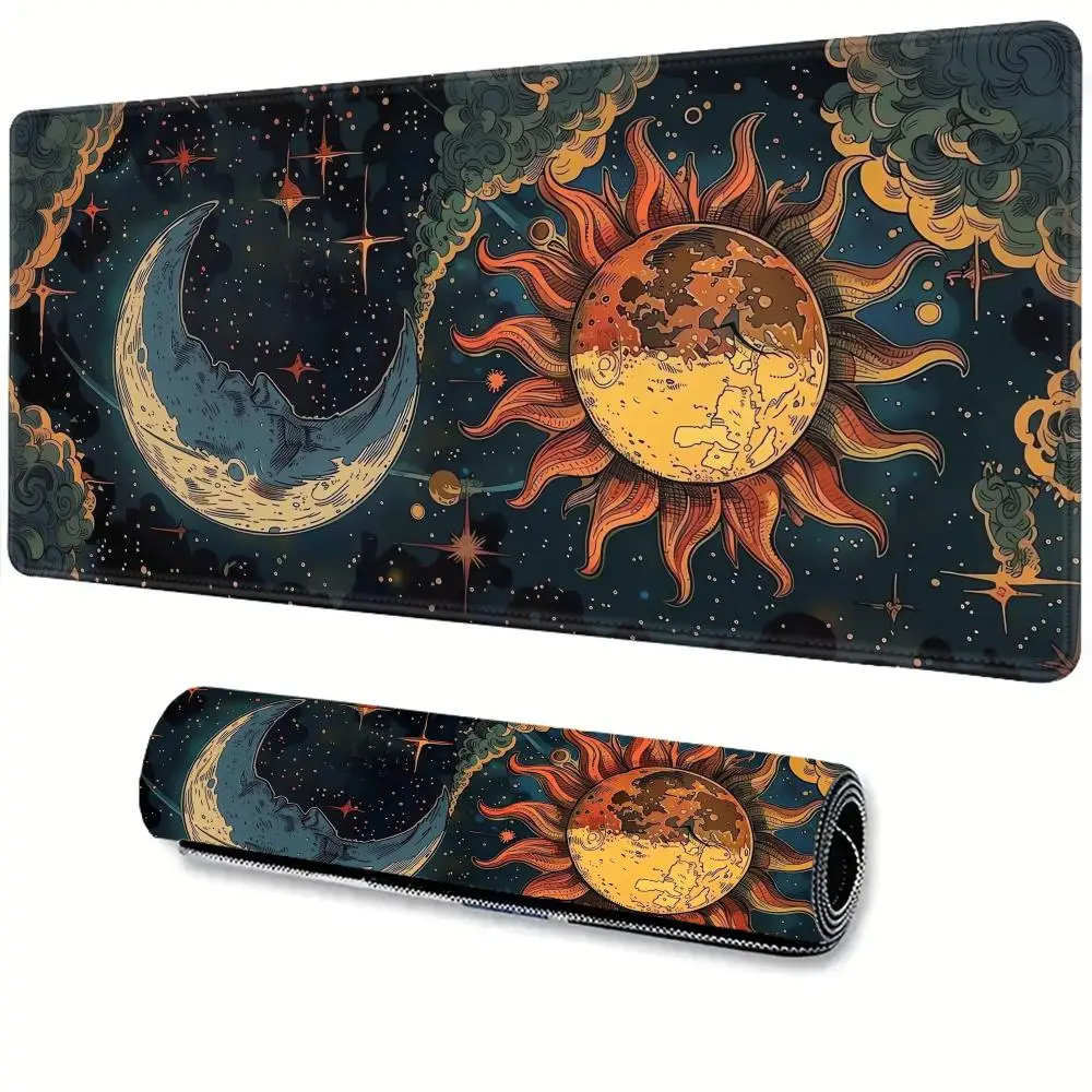 

HD Printing Large Size Landscape Moon Mouse Pad Desk Mat for Office Gaming Mousepad Decoration Non-slip Comfort Rubber Desk Mats