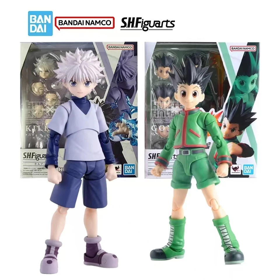 

В наличии 100% оригинал BANDAI Hunter X Hunter S.H.Figuarts SHF Killua Zaoldyeck SHF GON FREECSS аниме фигурка модель игрушки