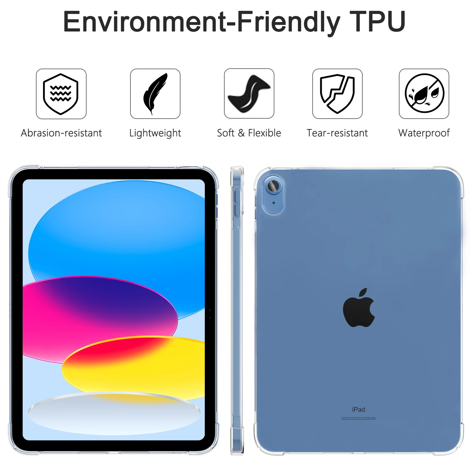 حافظة شفافة من مادة TPU لجهاز ipad (A16)11th gen 11-in 2025 حافظات ذكية غطاء حماية ناعم لجهاز iPad 10th Gen 10.9-in 2022 Shell #2