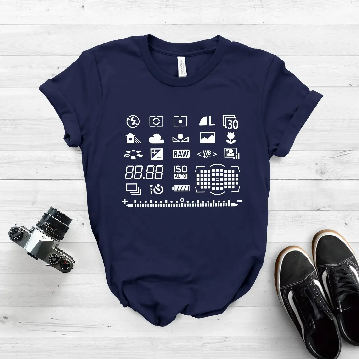Camera Display Panel T Shirt Art Love Photography Dslr Photographer Softstyle