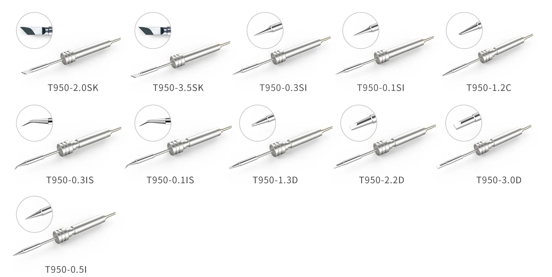 ATTEN ST-1509 9150 Y950 series soldering iron tip T950 series