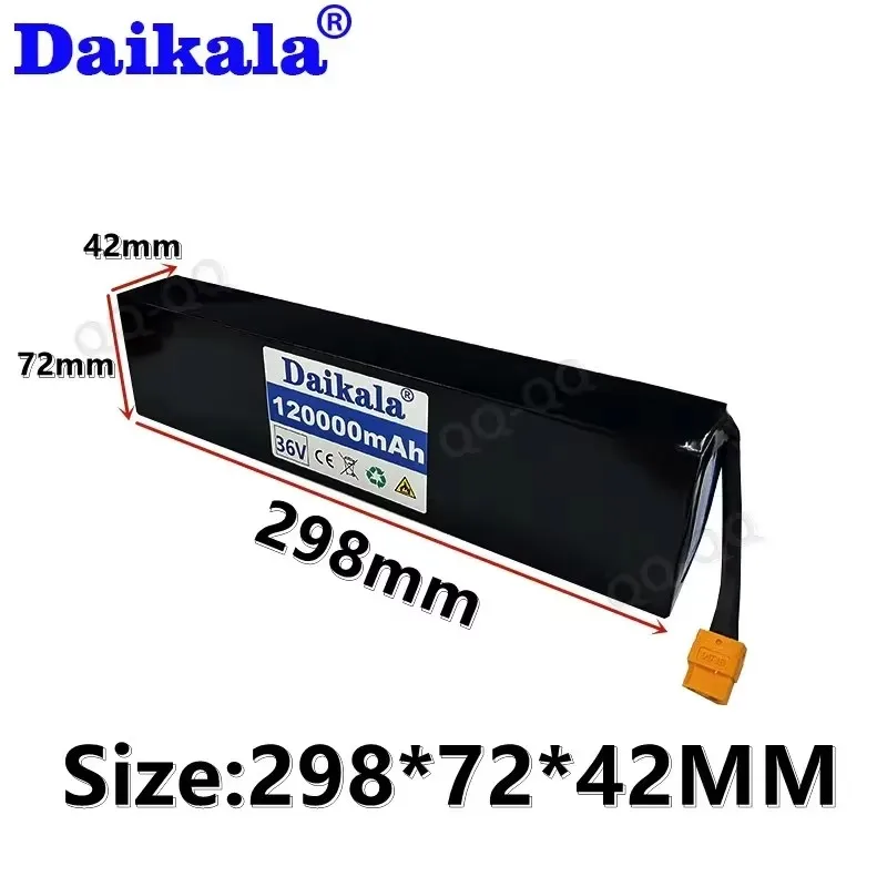 Upgrade Rechargeable 10S3P 36V 120000mAh 42V Battery Pack for Electric Vehicles, Scooter Batteries, 18650 Lithium M365