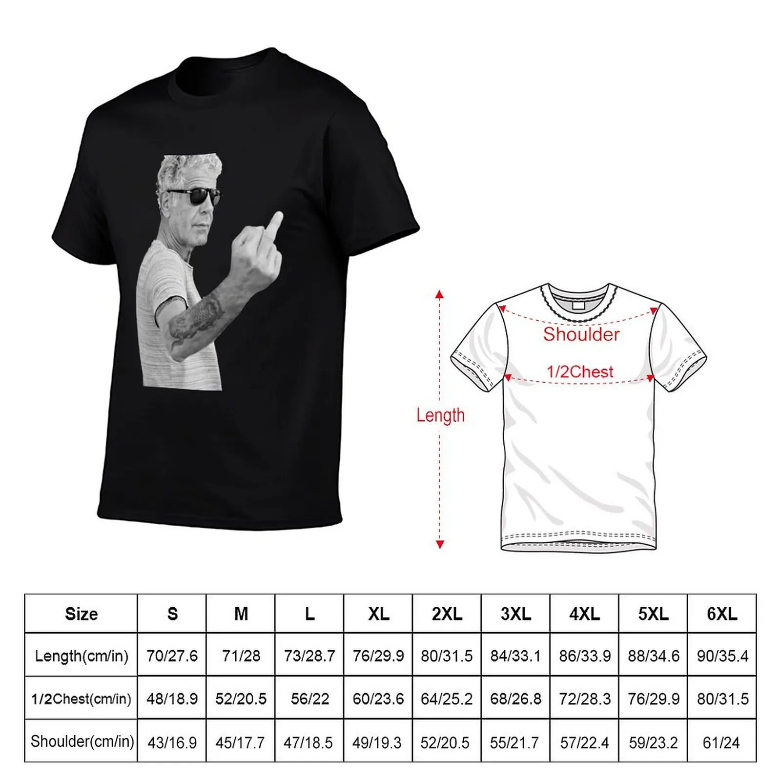 Anthony Bourdain Cool T-Shirt t shirts for man pack white t shirts for man pack cotton printed t shirts for man T-Shirt
