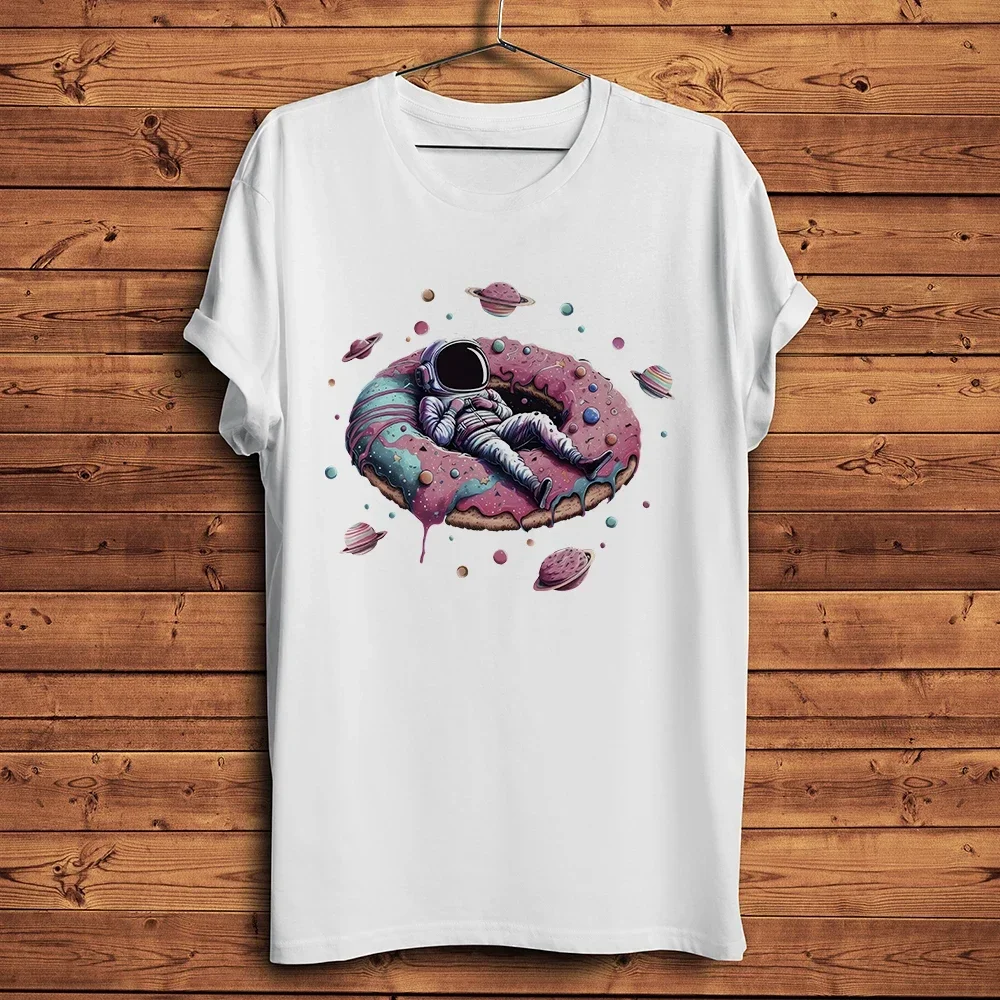 

Doughnut Space Astronaut Sweet Donut Dreams Funny TShirt Men Homme Short Sleeve Casual Tee Unisex Streetwear T Shirt Breathable