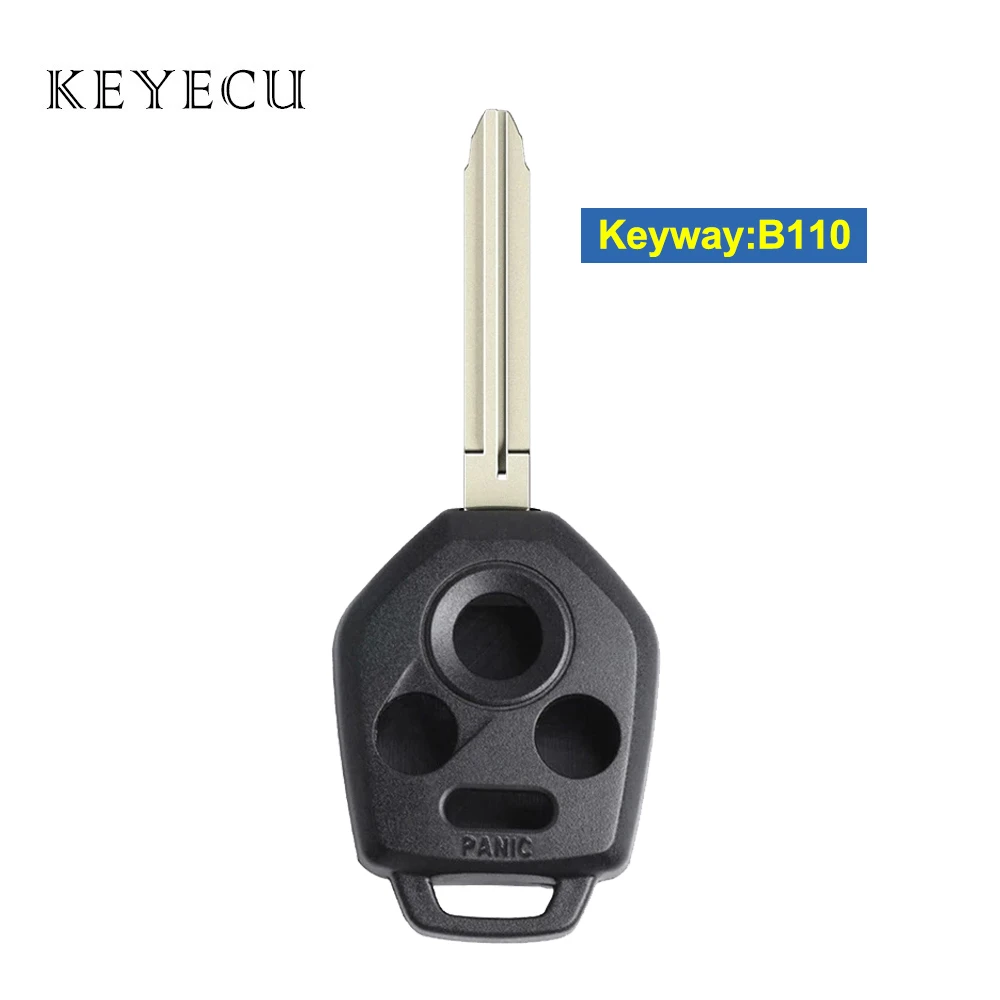 Keyecu-carcasa de llave remota de repuesto Fob para Subaru Forester Legacy Outback, 2012, 2013, 2014, 2015, 2016, 2017, Keyway: B110