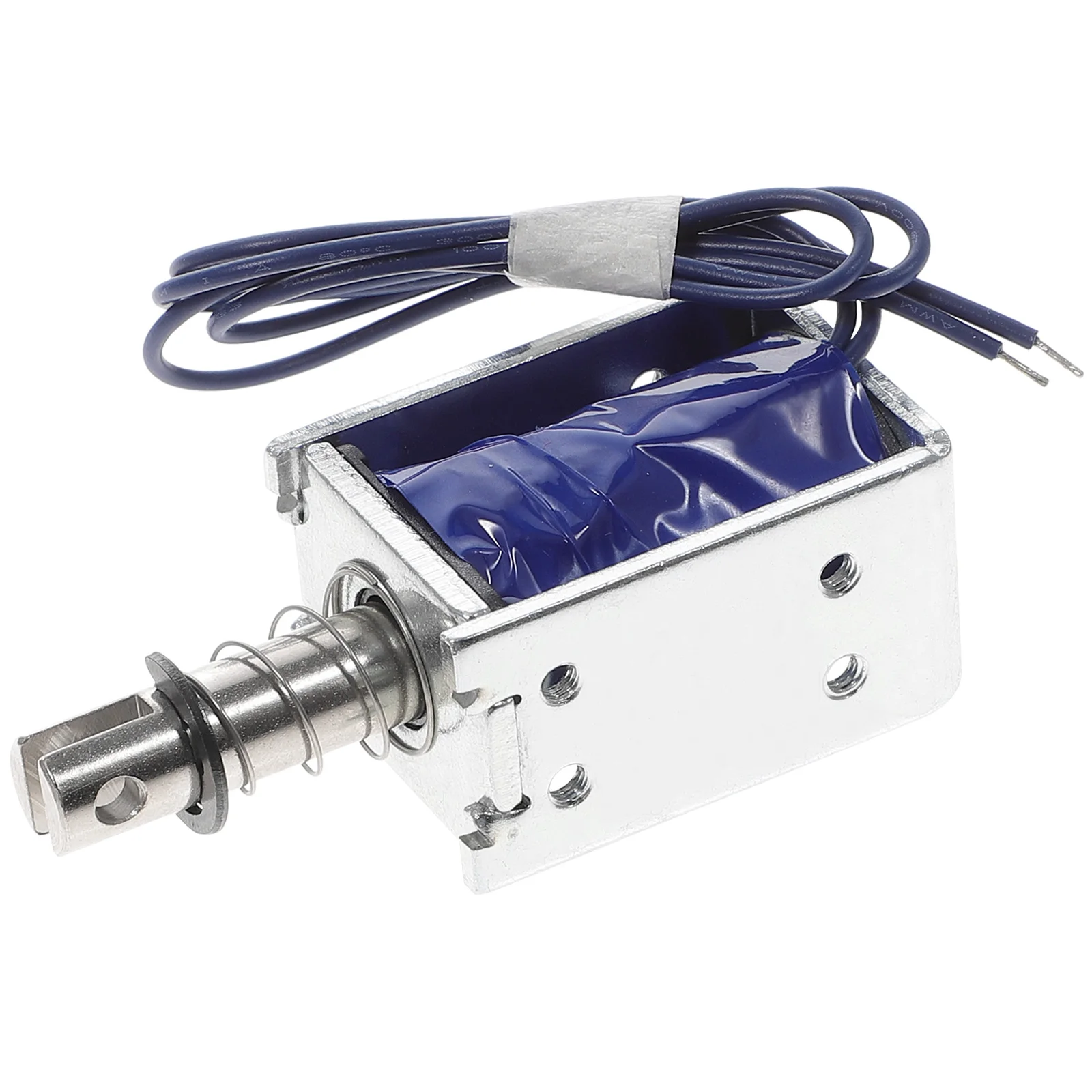 

Electromagnet 12V Linear Push Pull Solenoid Metal Mini Frame Open Electronic Parts Strong Adsorption Stable