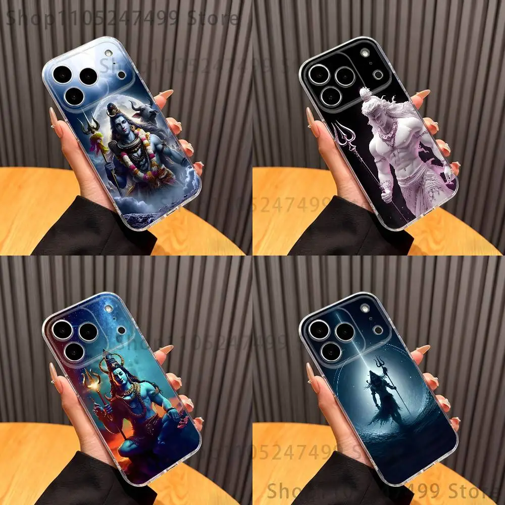 

Lord Shiva Hindu G-God Buddha Phone Case For iPhone 17,16,11,15,13,14,12,Air,Mini,Plus,Pro,Max,Plus,E Clear Soft Shell