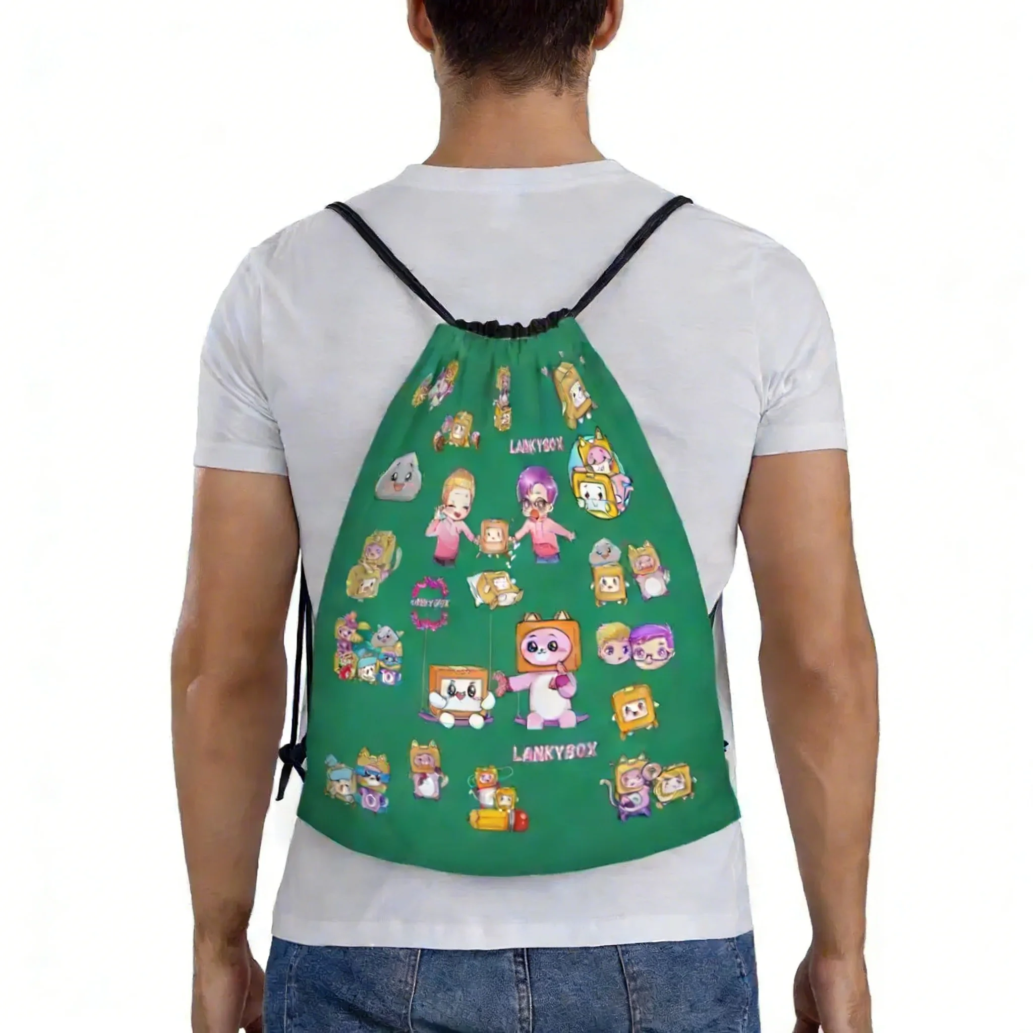 

Спортивный рюкзак Lankybox-Custom в стиле аниме для мужчин и женщин, портативная сумка для спортзала, тренировочная сумка, сумка для аниме-фильмов