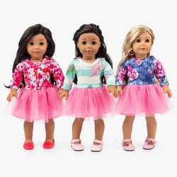 18Inch Girls Doll Dress Multiple styles 45cm Baby Doll Outfit Skirt Reborn Doll New Born Baby Doll Clothes Accessories Girl Gift