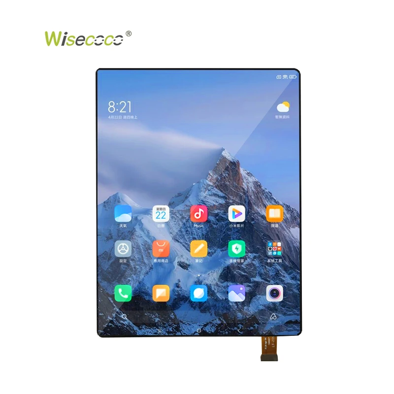 Wisecoco 8 Inch Oled Screen 2K QHD Ultra-Thin MIPI 2480*1860 OLED E-Paper Modules Amoled Display for Automotive Tablet