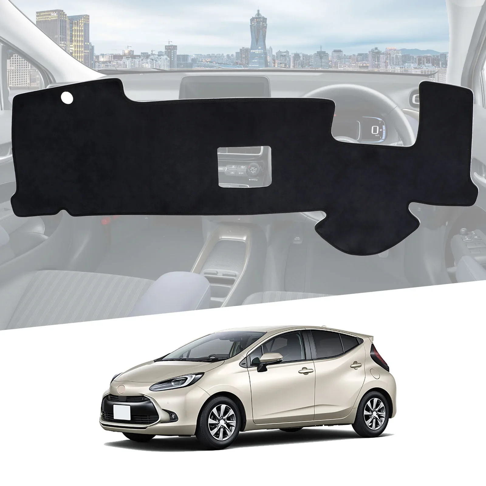 

for Toyota Aqua Prius C Car Dashboard Cover Mat 2021-2024 Accessories Sun Protection Protective Pad