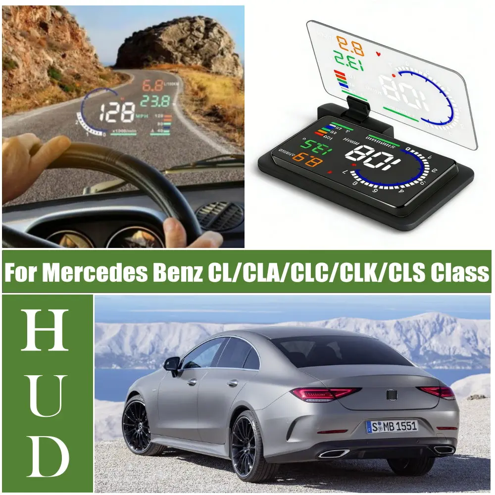 Car LED Windshield Projection HUD Head Up Display For Mercedes Benz CL/CLA/CLC/CLE/CLK/CLS Class W216 X156 H247 W203 C209 C219