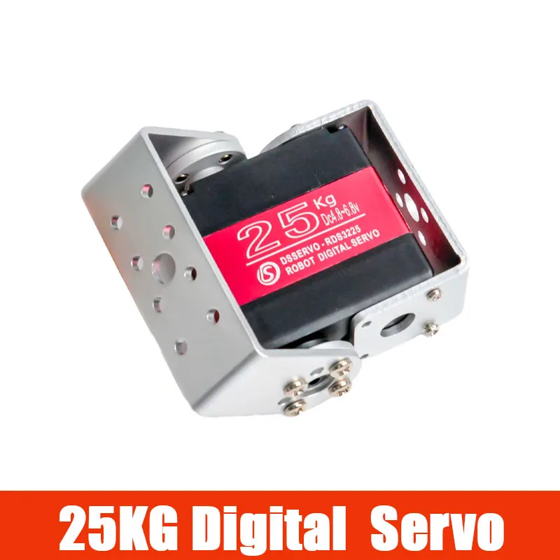 

Цифровой сервопривод RDS3225 25 кг с металлическим редуктором, 180 градусов, двойной вал, водонепроницаемый IP66, для робототехники, радиоуправляемых машин, краулеров, роботов-манипуляторов