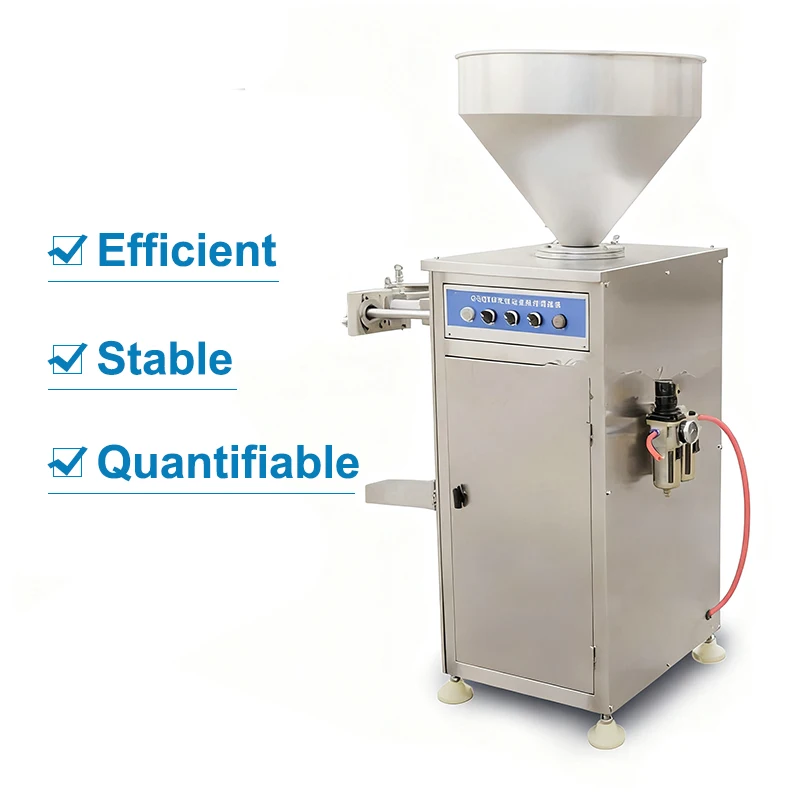 CE Certification Manufacture Pneumatic Quantitative Twisting Enema Machine Convenient Multi-function Sausage Filling Machine