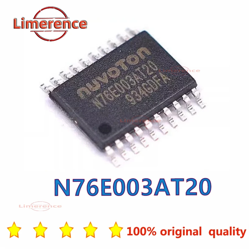 (5piece)100% New N76E003AT20 MS51FB9AE sop-20 Chipset