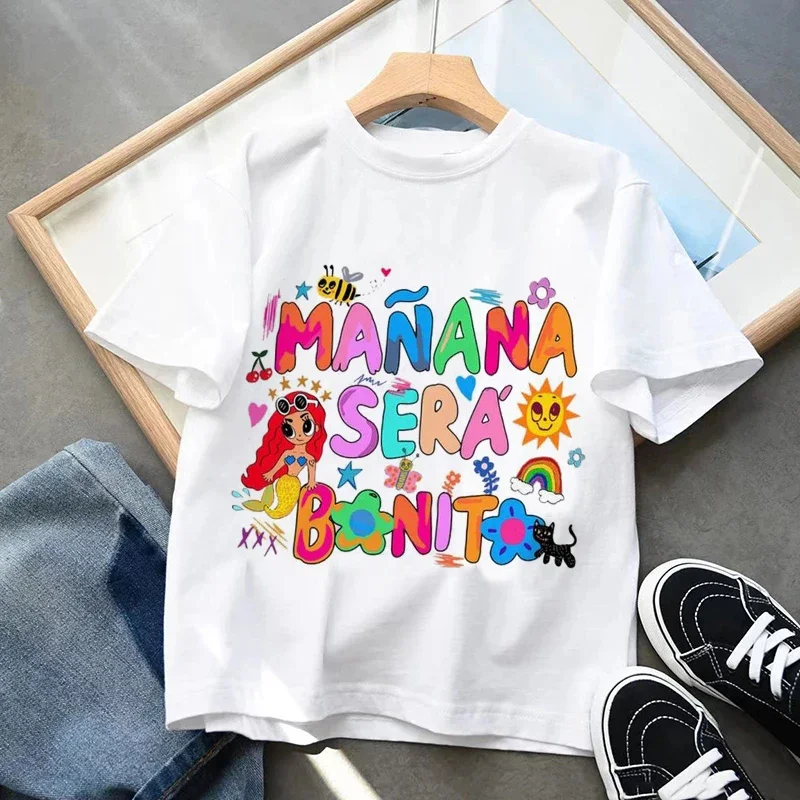 Cool Kid T Shirt Manana Sera Bonito Karol G Bichot Children T-shirt Kids Clothes Tshirt Tops Tee Boys Girls Tee Baby Sweet Tops