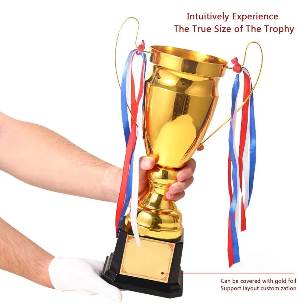 Gold,Silver,Bronze Metal Trophy 36/40/45/49CM Metal Material Metal Cup High End Atmosphere Champion Trophy Sports Event
